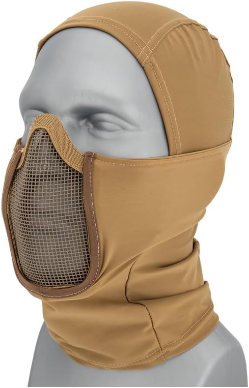 Lancer Tactical Soft Side Mesh Mask Tan