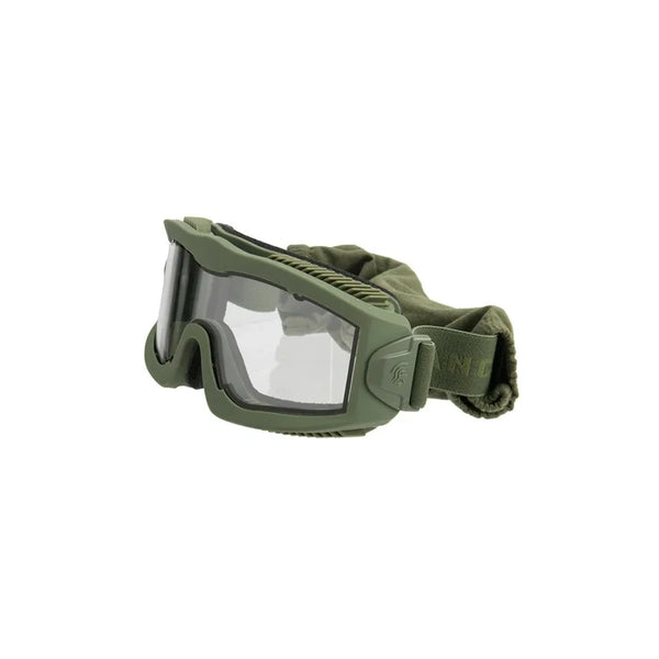 Lancer Tactical Aero Protective Airsoft Goggles (OD Green) - Clear Lens
