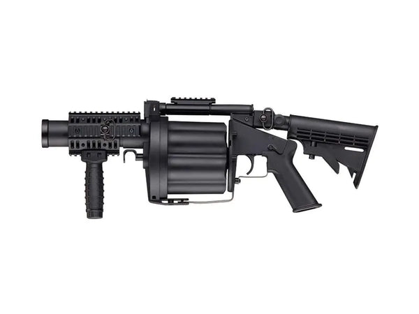 4 PCS /CS, ASG-50195, MGL (MULTIPLE GRENADE LAUNCHER) BK